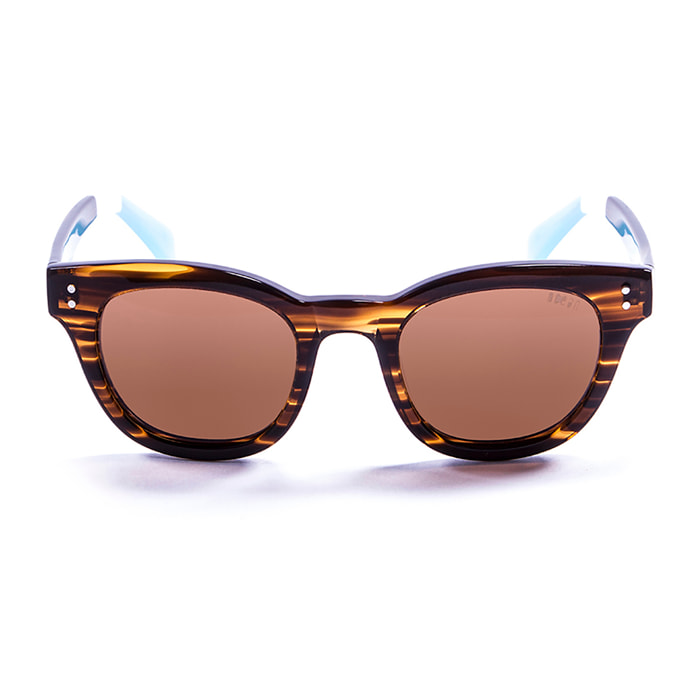 Gafas de sol OCEAN SANTA CRUZ - Marrón / Marrón con azul y blanco en los patillas
