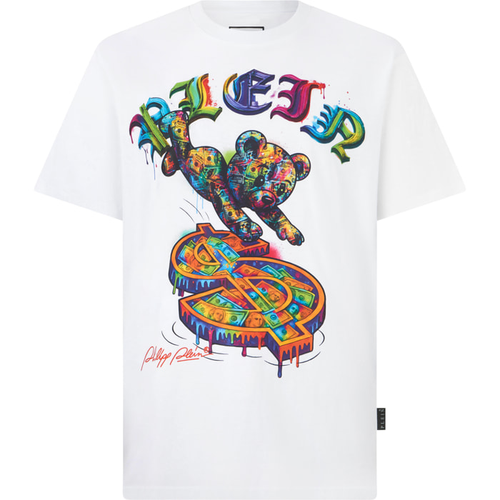 PHILIPP PLEIN Camiseta de cuello redondo y manga corta TEDDY