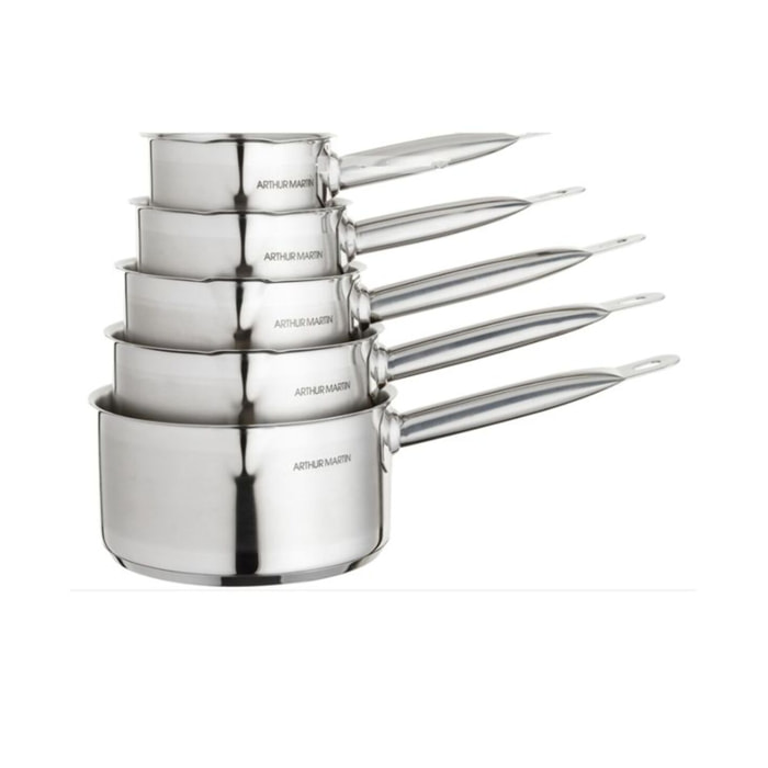 Set de 5 casseroles (gamme professionnelle)