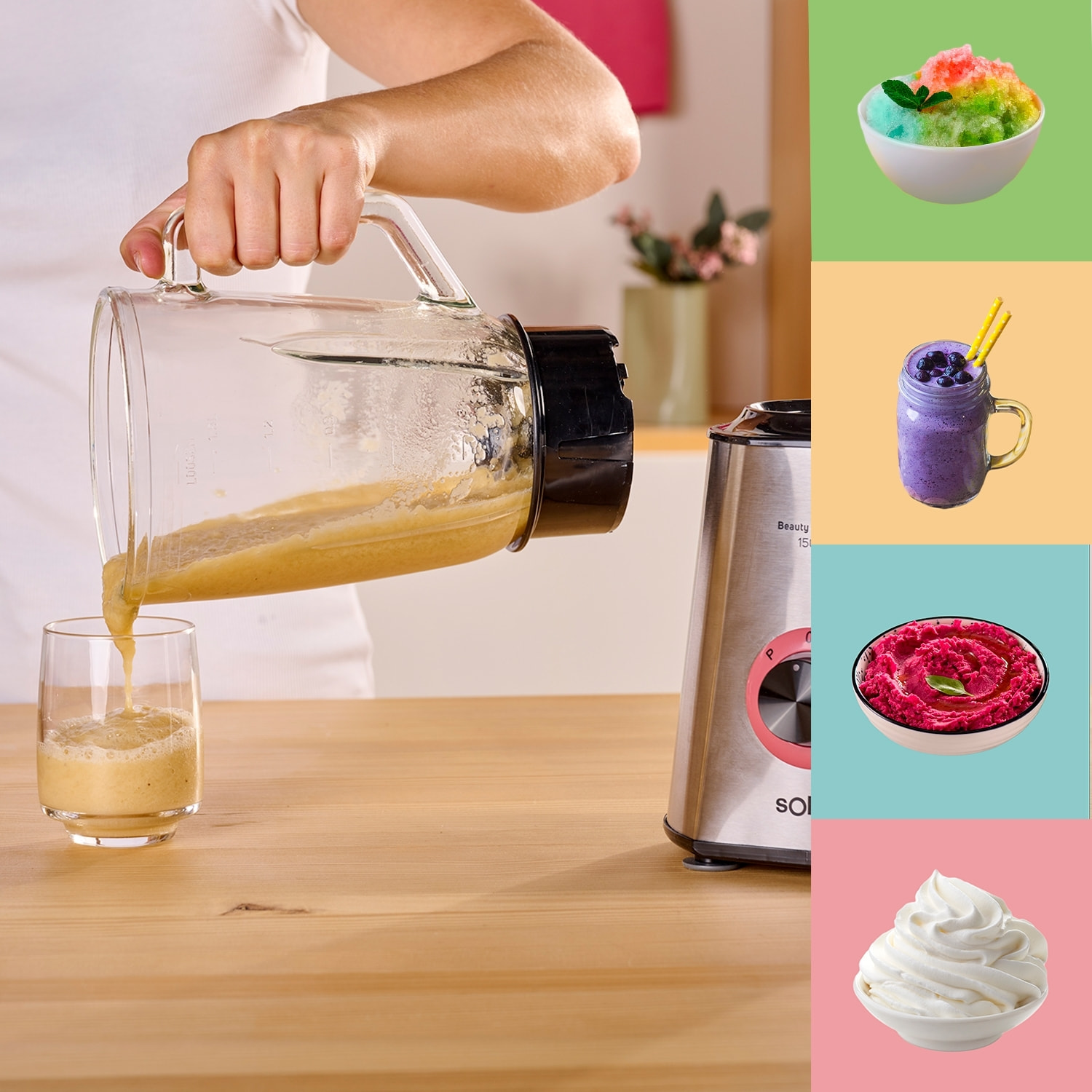 Solac - Batidora de vaso Beauty and the Beast 1500 1500 W