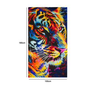 Telo Mare Grande 100x180 Spugna Maui Tigre D20