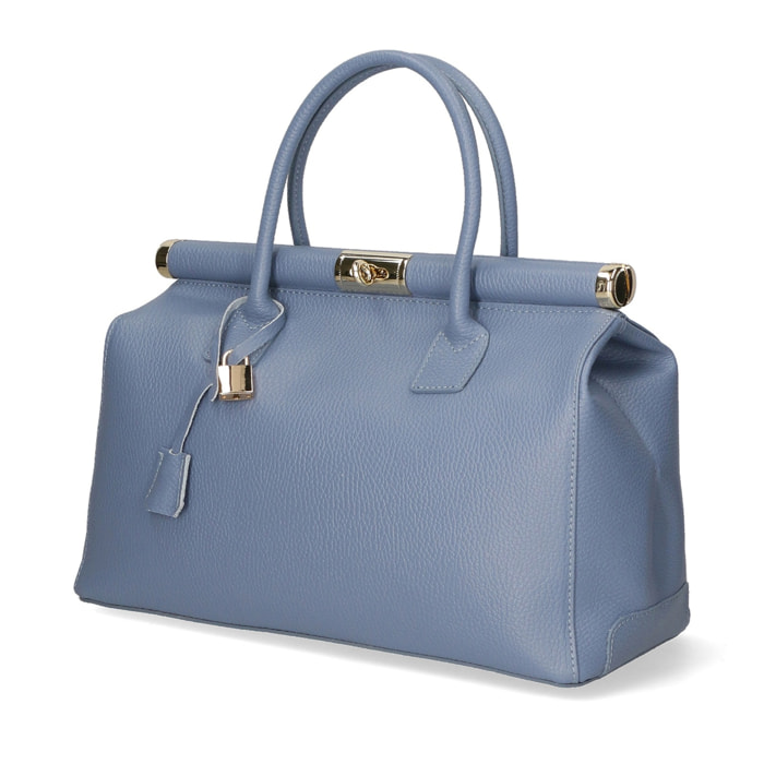 Borsa a mano da donna - Modello Aleria - Vera pelle - 35.0 x 26.0 x 16.0 cm