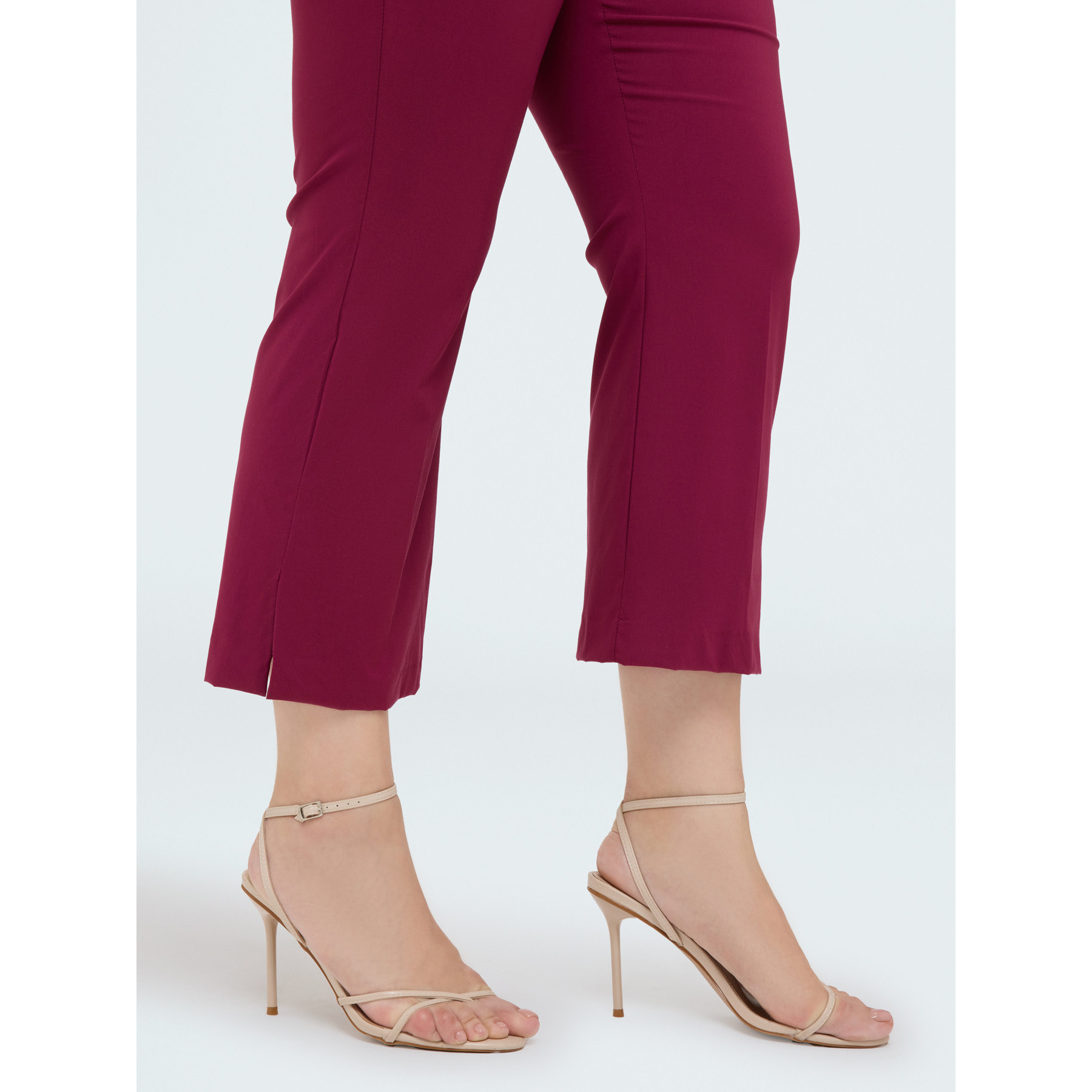 Fiorella Rubino - Pantalones Kick Flare - Burgundy