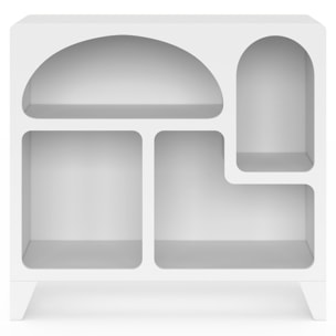 Buffet Alanya organique blanc 80cm