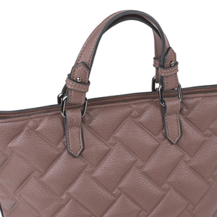 Bolso Shopper-Tote Lois Dewey Marron Oscuro