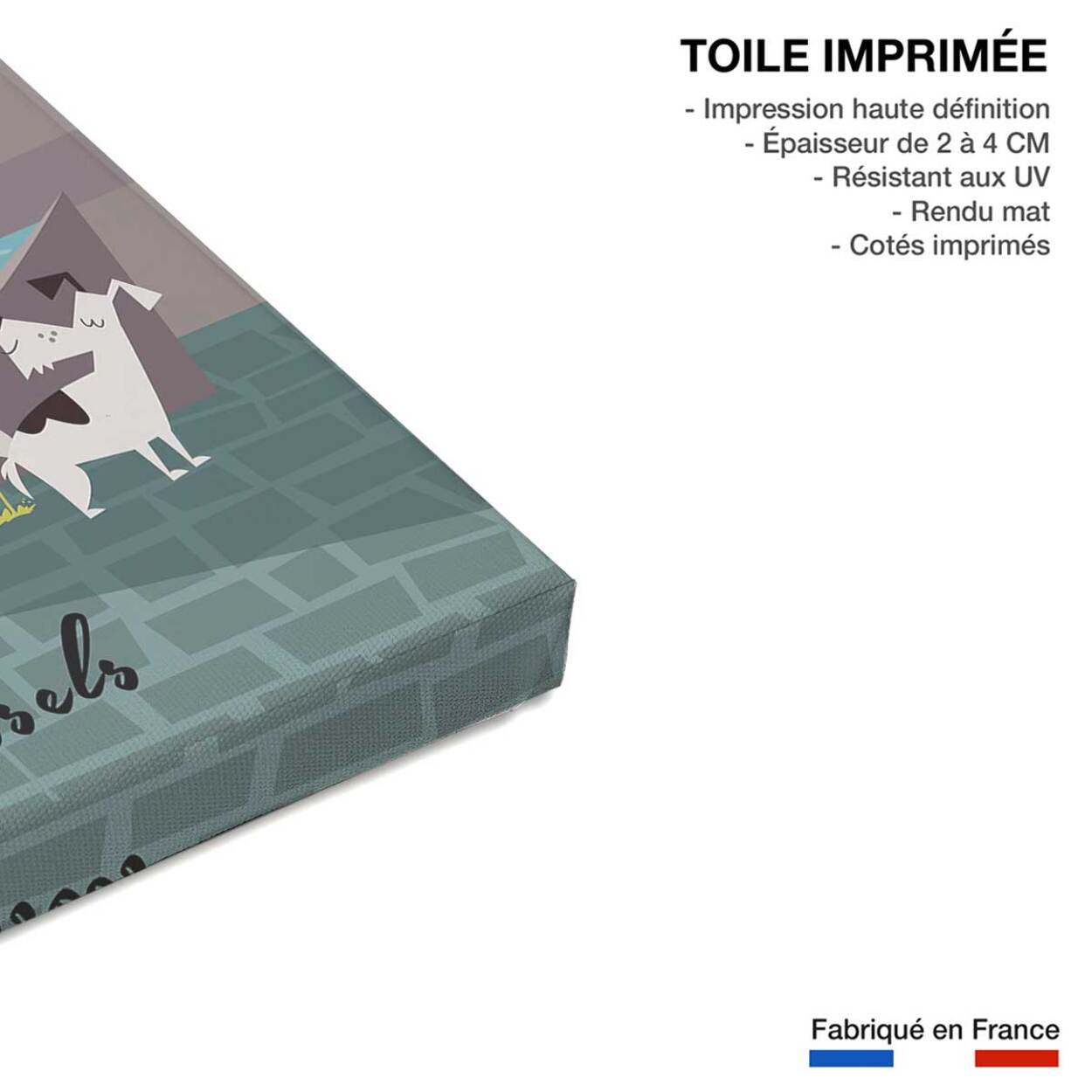 Tableau retro manneken pis à bruxelles Toile imprimée