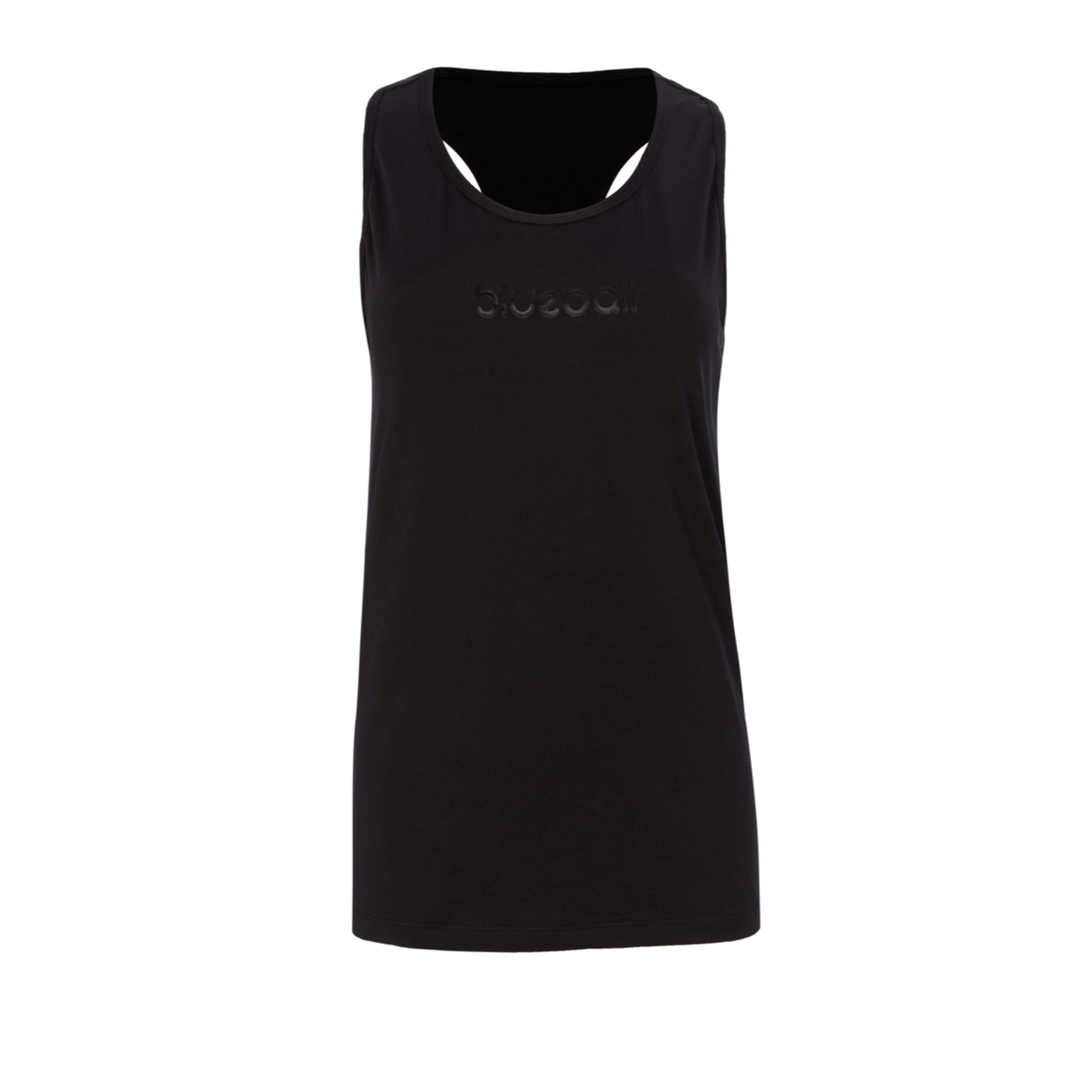 T-SHIRT DA CORSA SENZA MANICHE DA DONNA BLUEBALL NERA