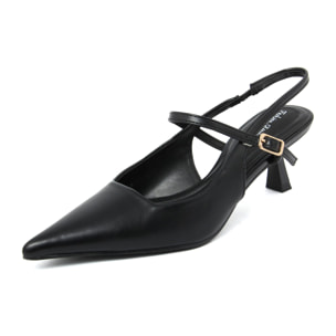 Slingback Donna colore Nero-Altezza tacco:6,5cm