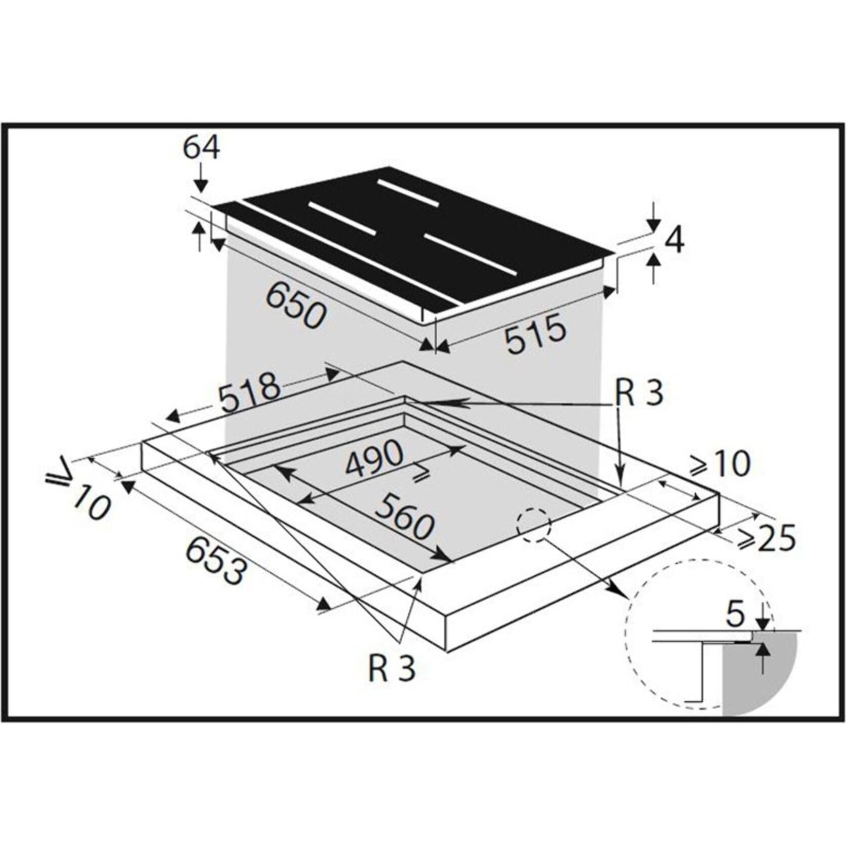 Table induction DE DIETRICH DPI7535B