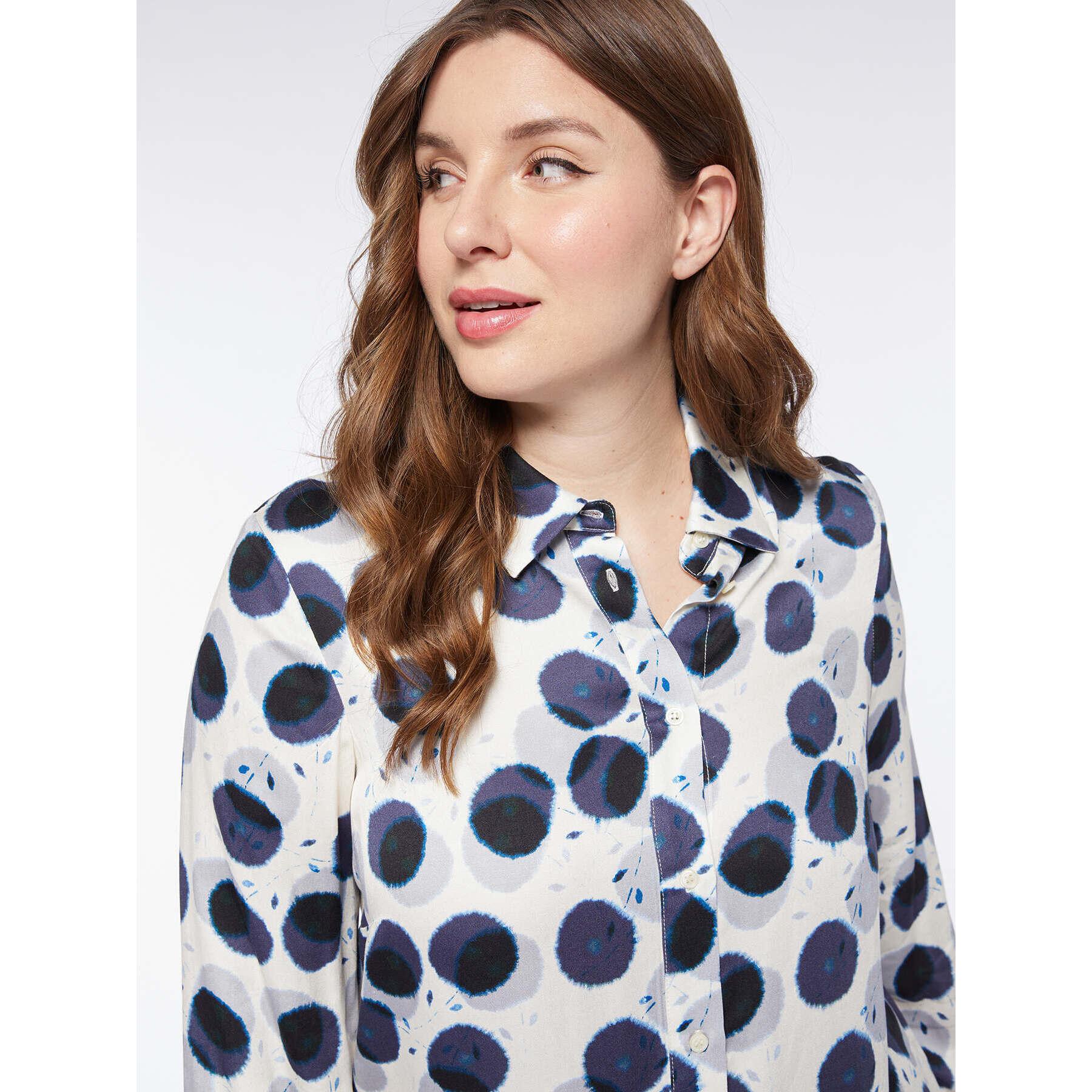 Fiorella Rubino - Camicia a pois - Blu