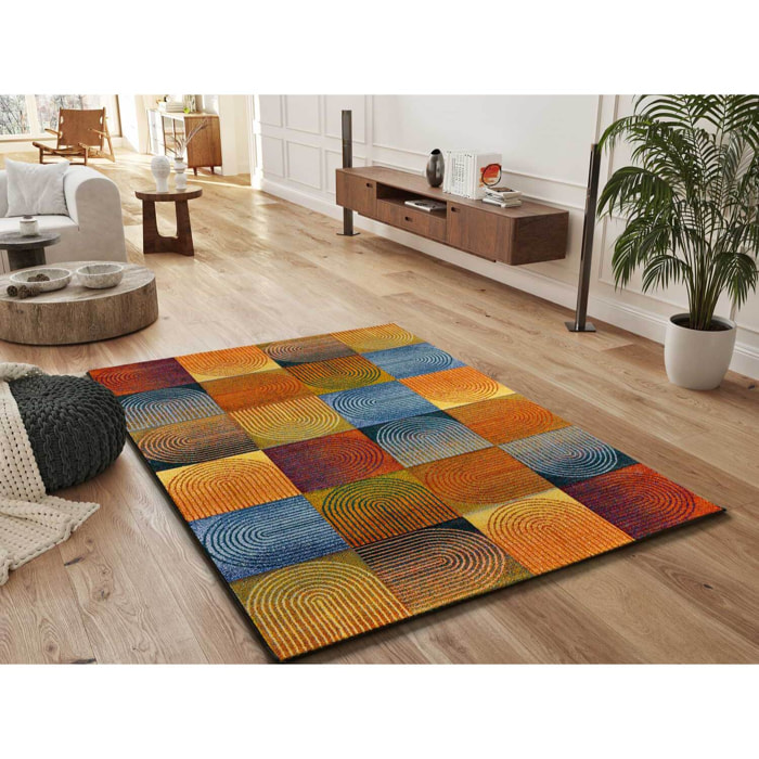 SYBIL Alfombra geométrica en multicolor, varias medidas disponibles