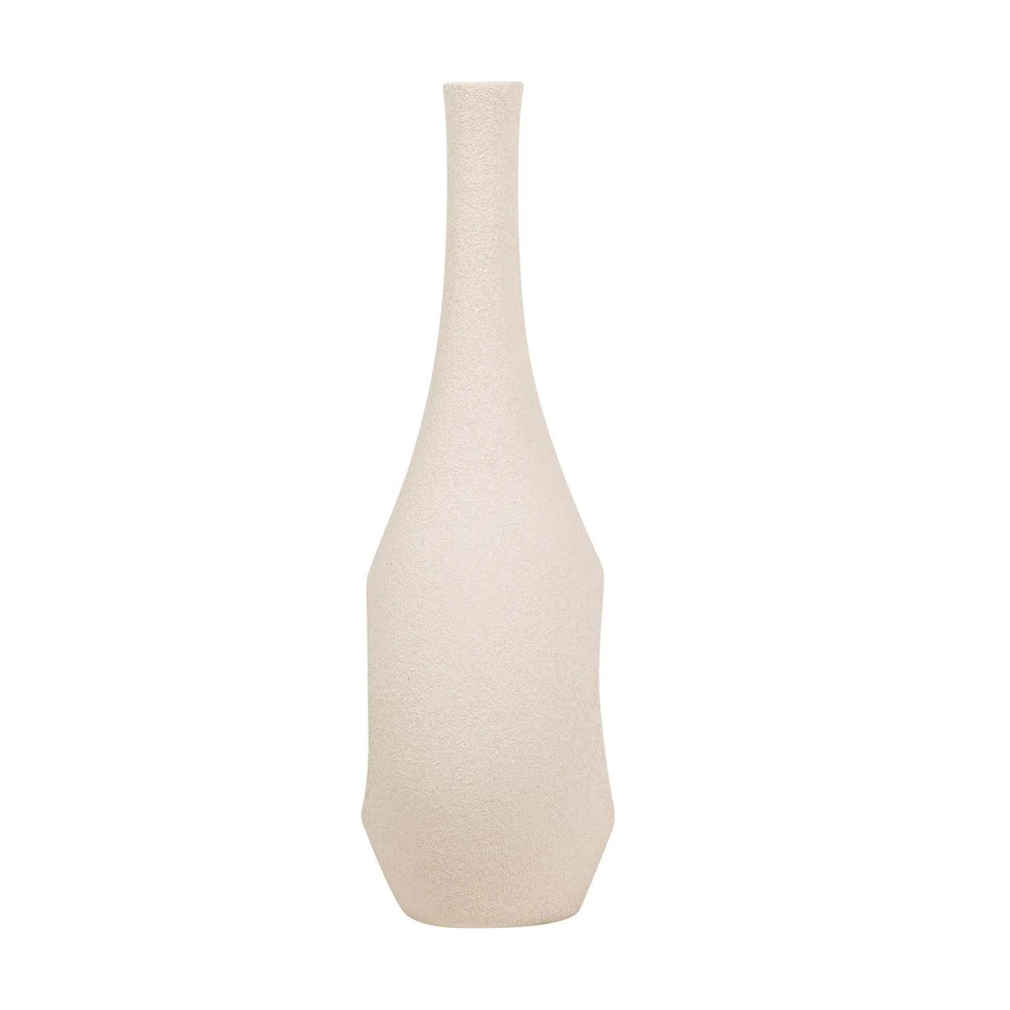 Florero Ceramica Beige 17x17x50 Cm