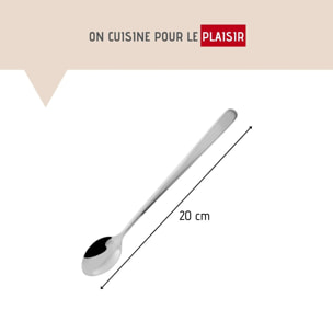 Lot de 3 cuillères à café long manche 20 cm Fackelmann Petit Déjeuner