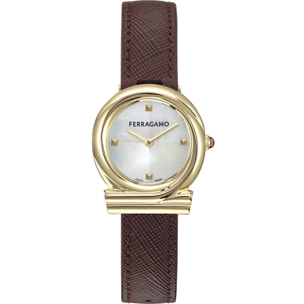 Ferragamo Orologio Analogico Al Quarzo Vb-Gancini Twisted 28Mm-F