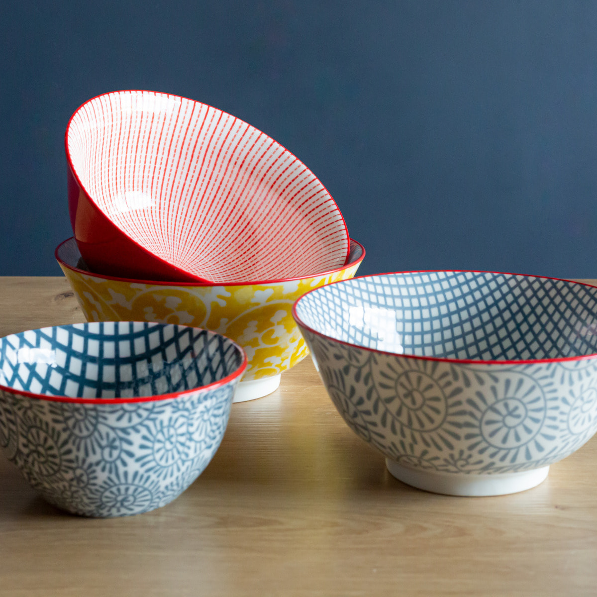 Lot de 6 petits bols design 1, SABAE