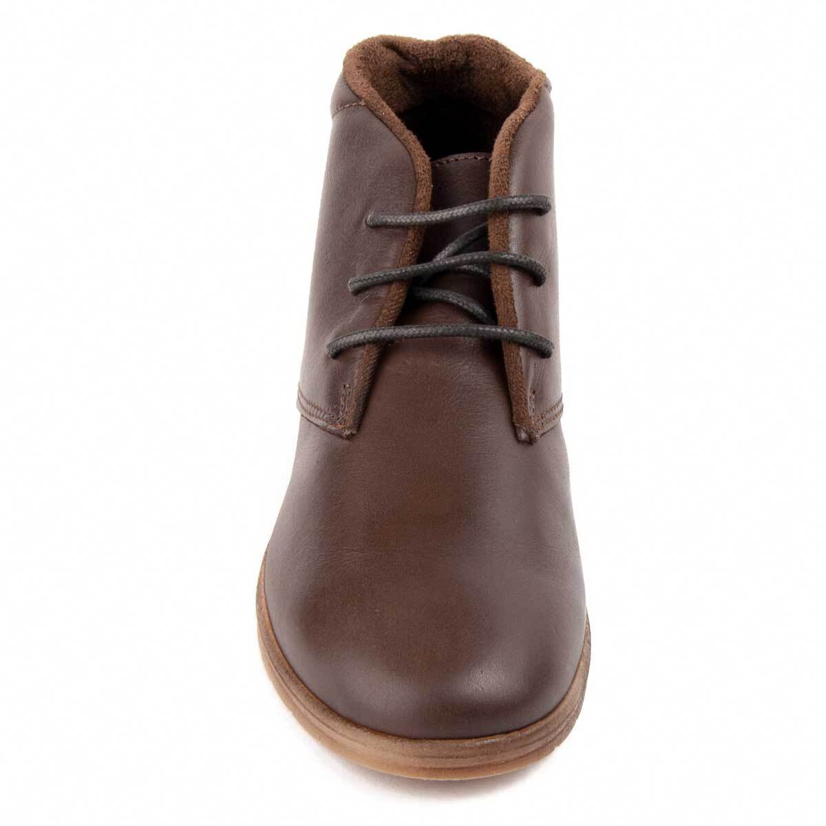 Botín De Cuña - Marrón - Altura: 4 Cm