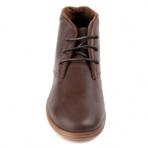 Botín De Cuña - Marrón - Altura: 4 Cm