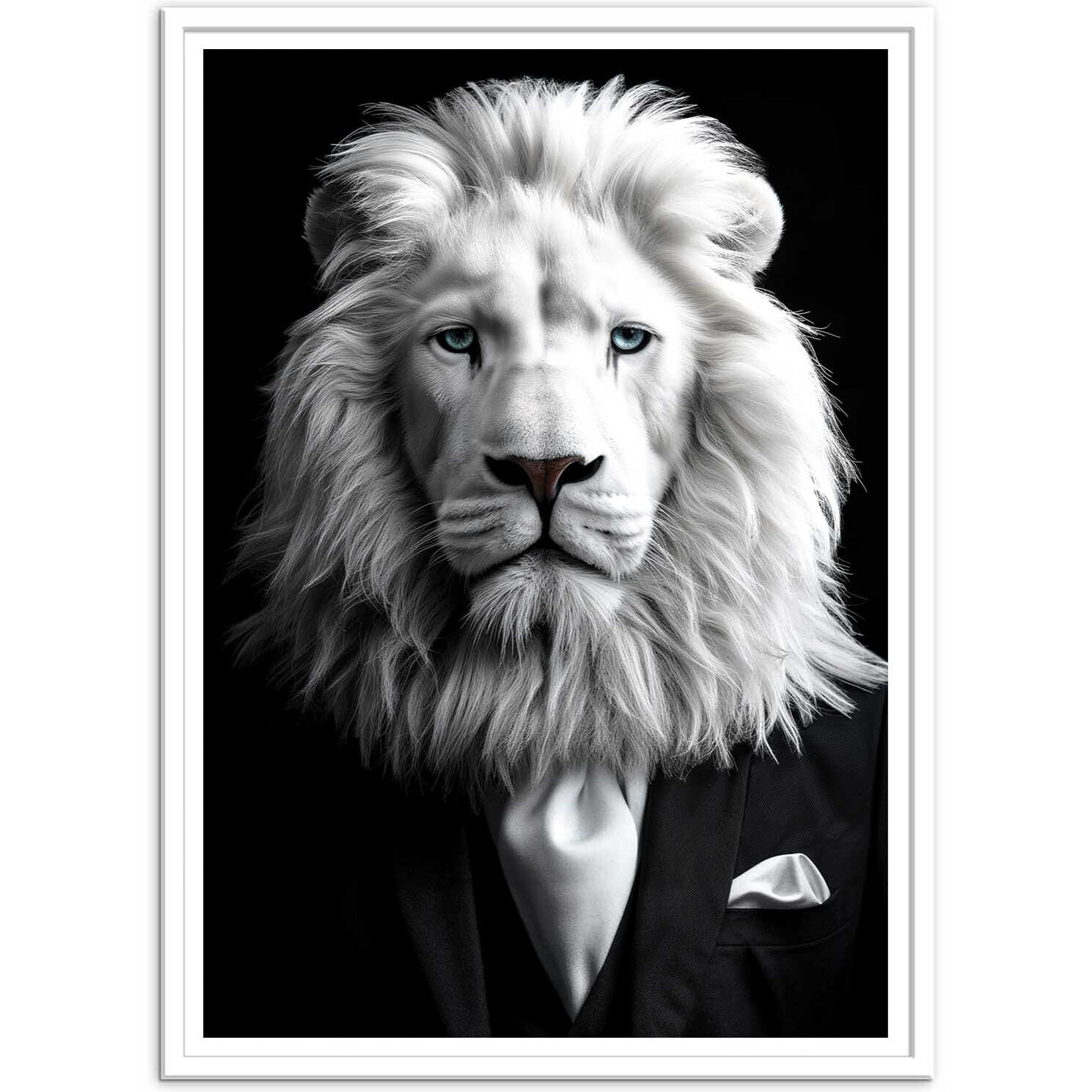 Affiche - White Lion Wild Suits - Philippe Hugonnard