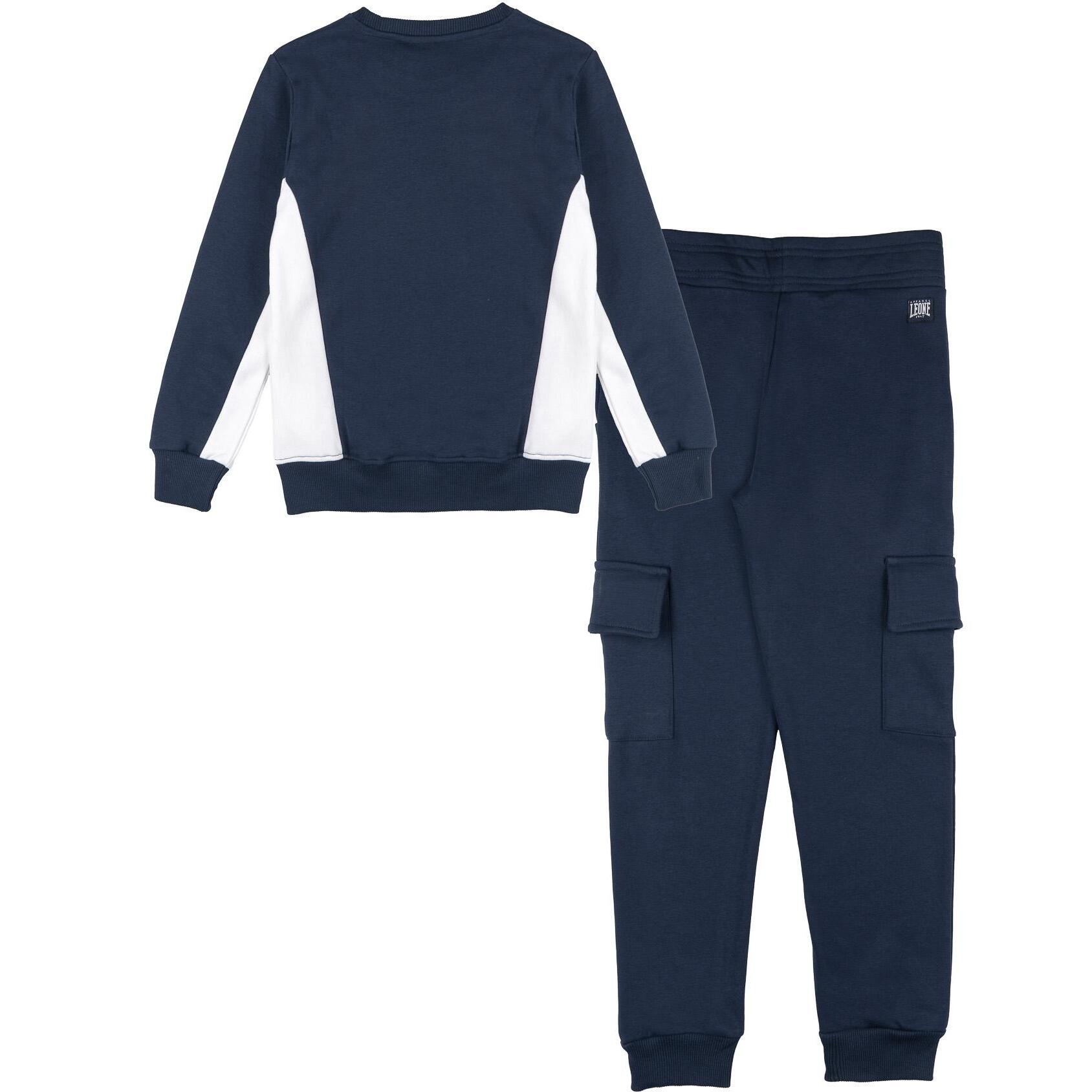 Chándal infantil de invierno con cuello redondo de estilo urbano Leone 1947