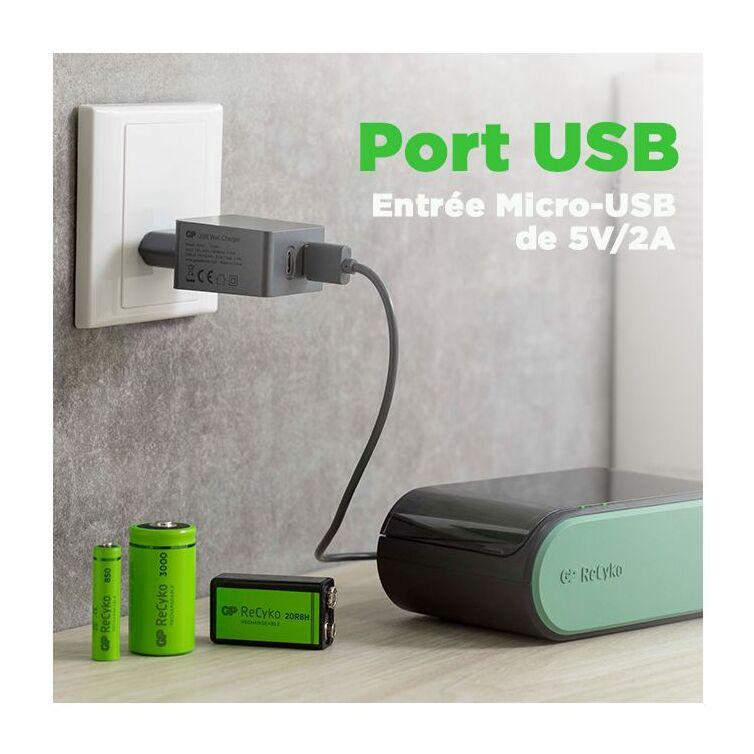 Chargeur de piles GP UNIVERSEL USB - B631