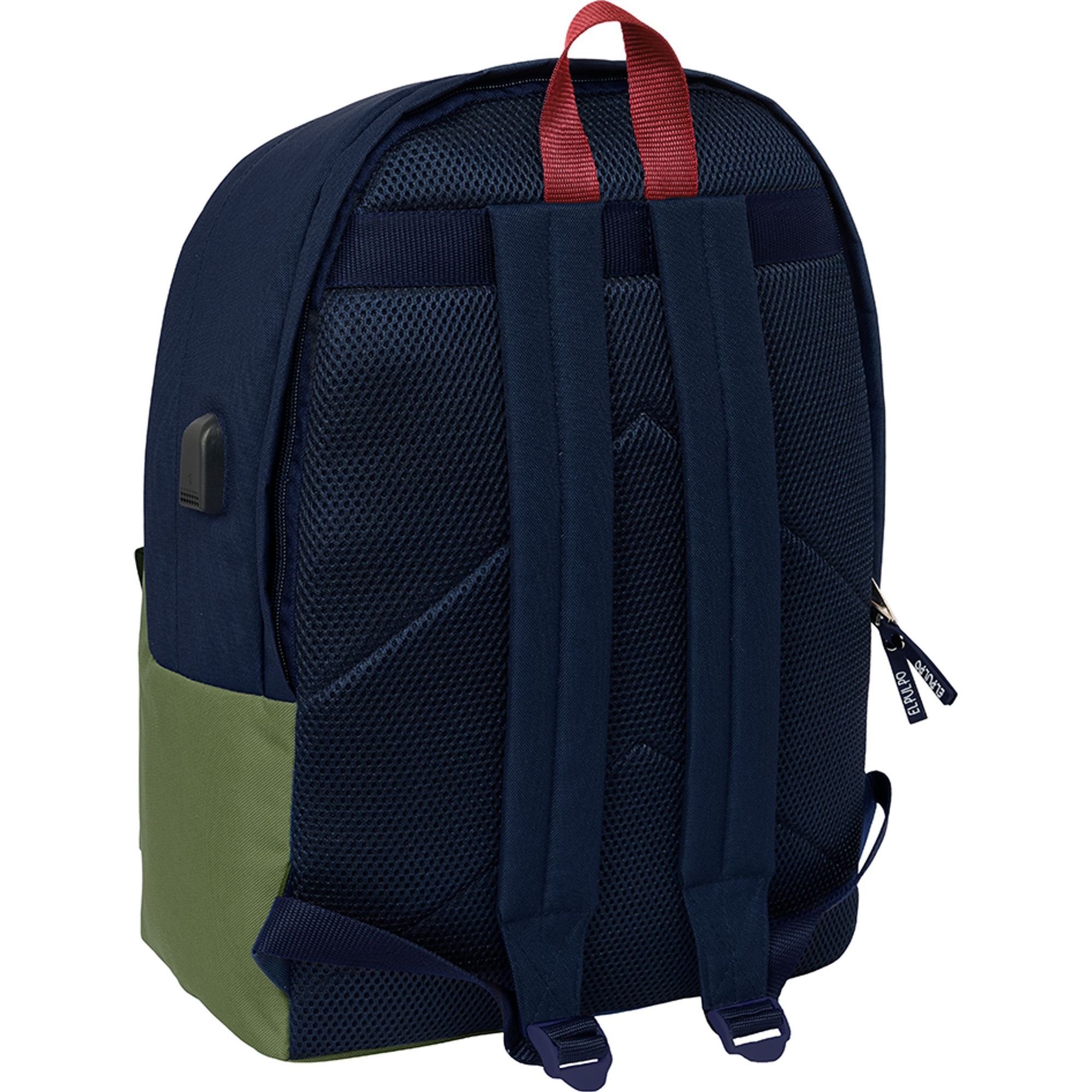 Mochila doble para portatil 15,6"+usb el pulpo "verde"