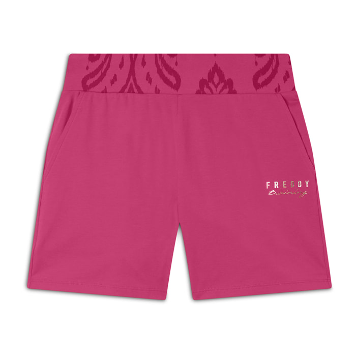 Short sportivi con fascia in vita floreale