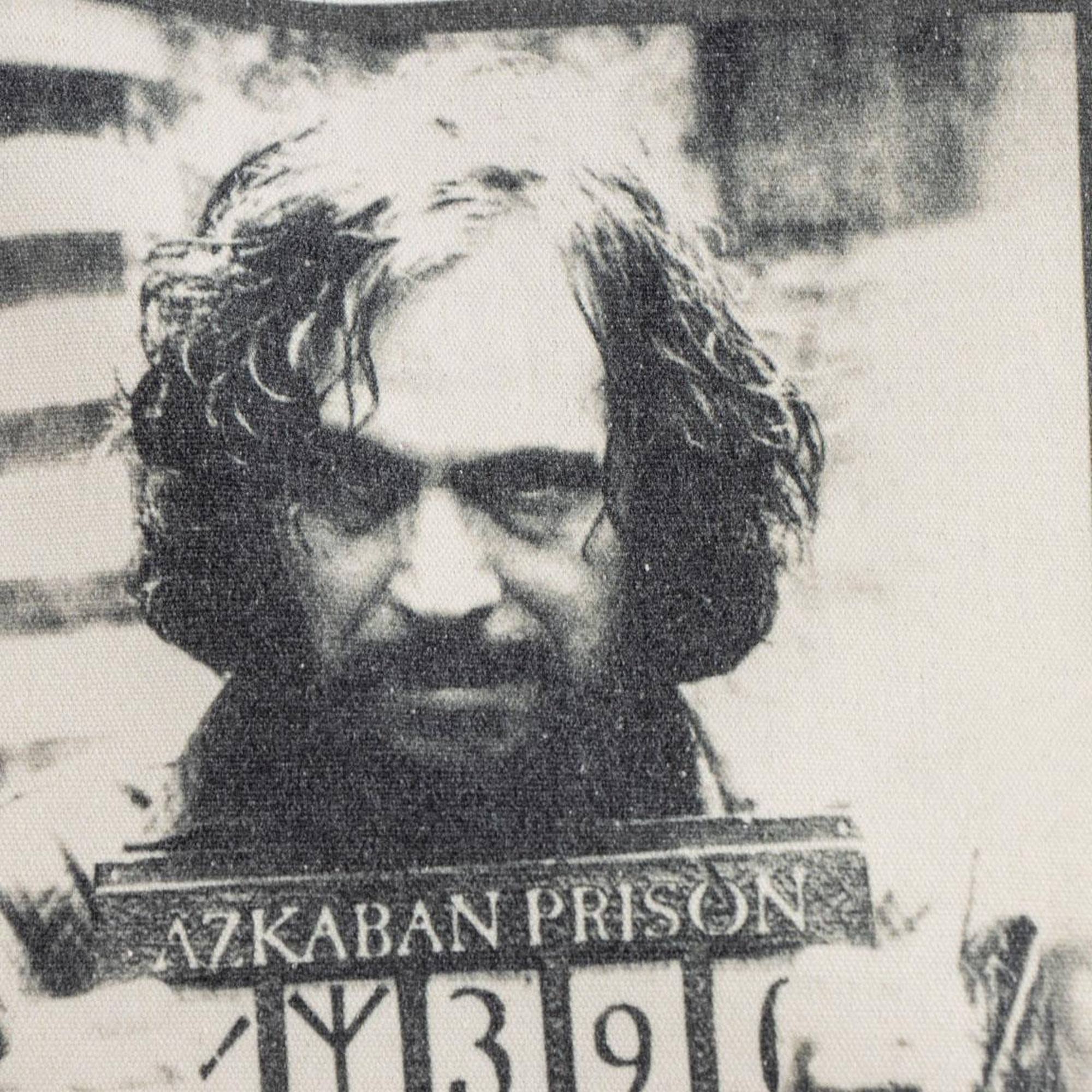 Bolsa shopping harry potter, unisex adulto, blanco y negro