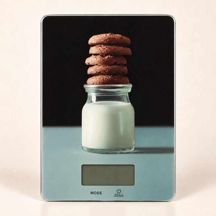Balance de cuisine électronique avec décor biscuits
