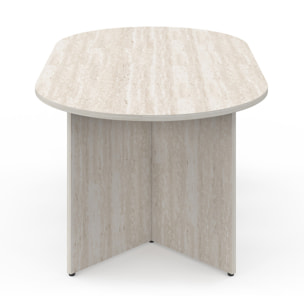 Table basse Gabin effet travertin