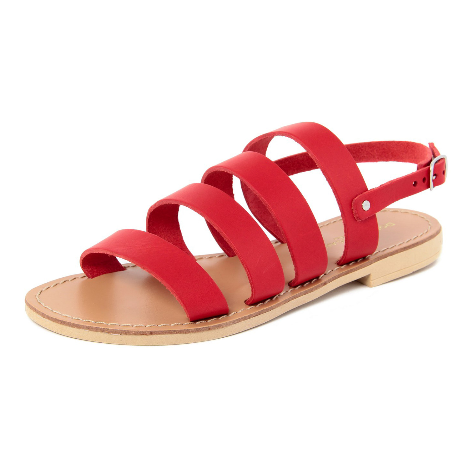 Sandalino flat Donna Toscana Rosso