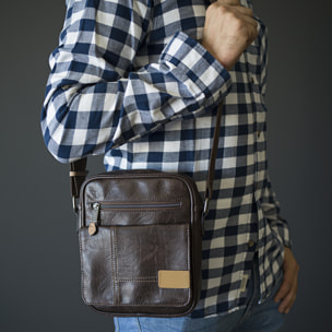 Bandolera Hombre Vegana Lois Warren Marron