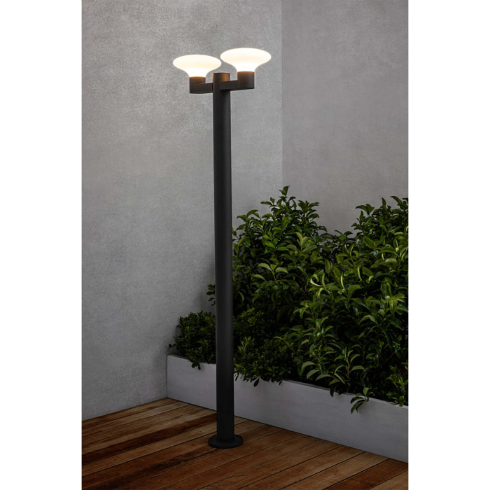 BLUB'S Lampadaire extérieure gris foncé 2XE27