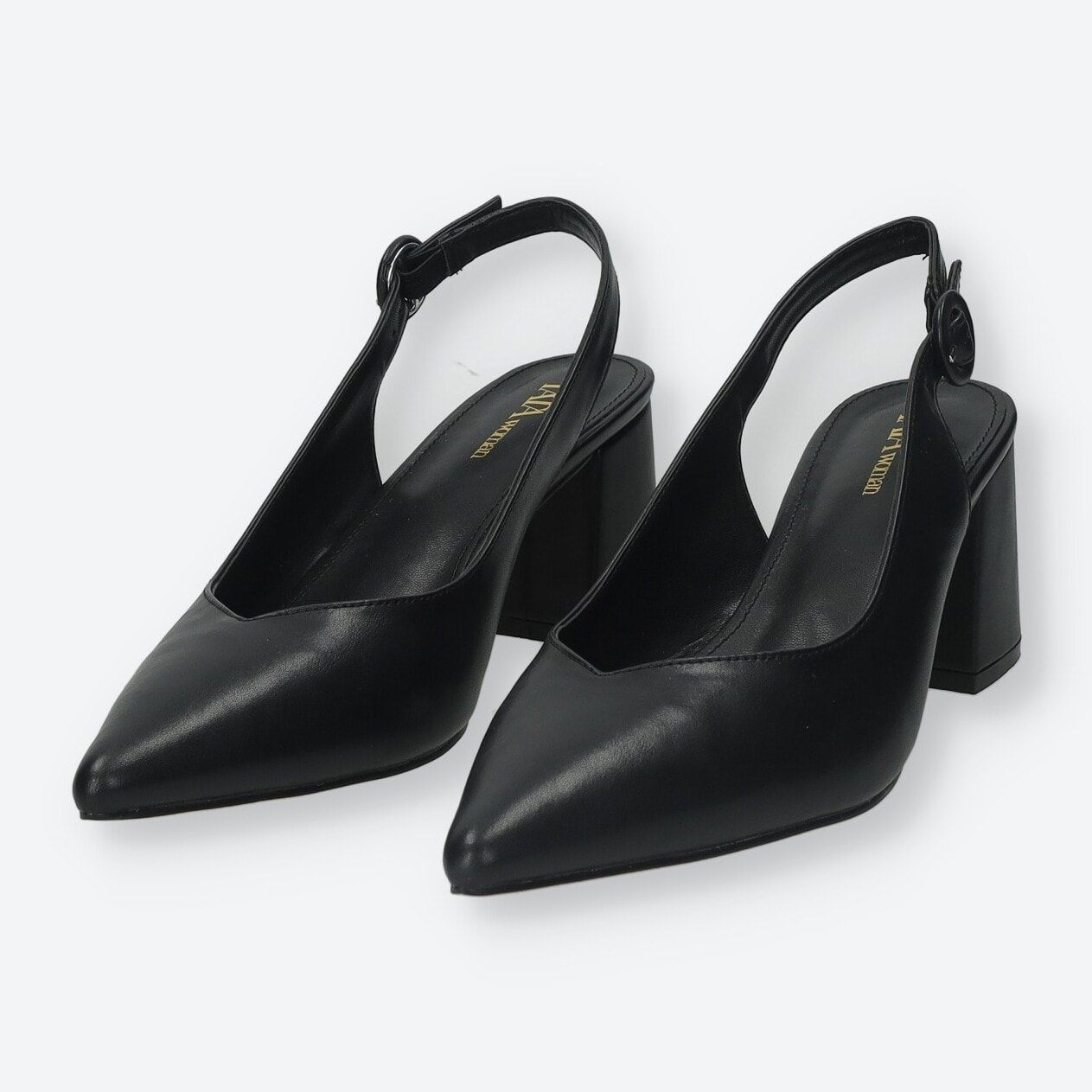 Décolleté sling back Donna Tata Italia Nero