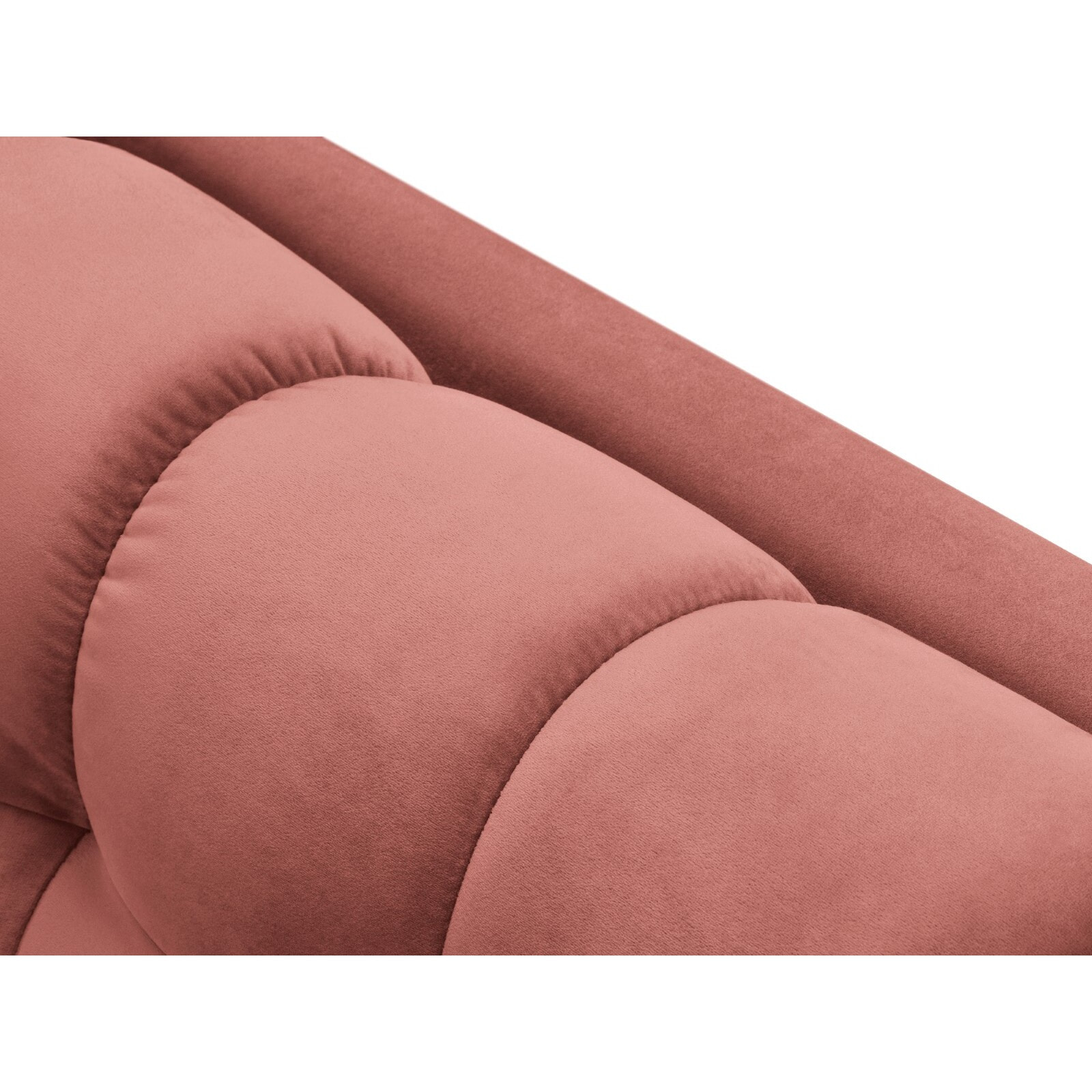 Méridienne gauche "Bali" en velours rose