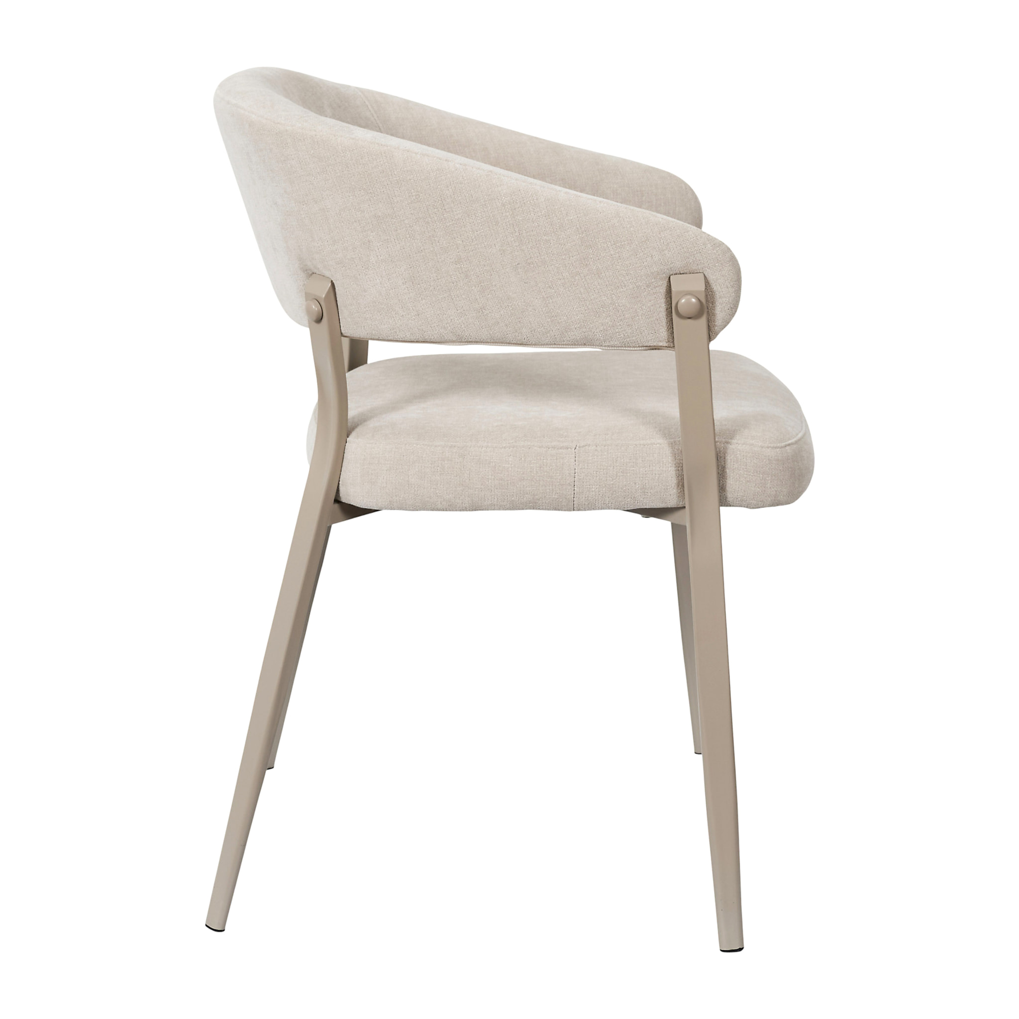 Fauteuil Emilia Beige - Lot De 2