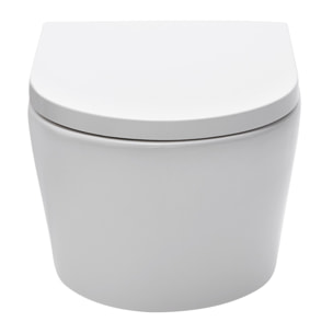 Pack WC bati-support Geberit + cuvette suspendue Swiss Aqua Technologies sans bride + plaque (SATRIMLESSGEB2)