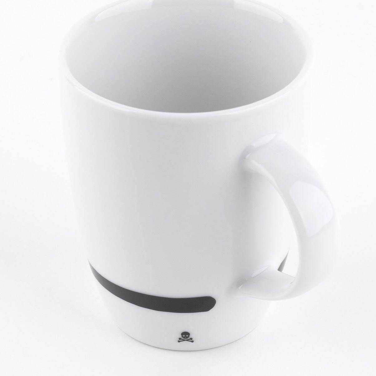 Set de 8 tazas calavera de 330ml en porcelana blanca scalpers home