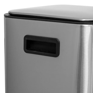 Poubelle "Delta" en inox 30L