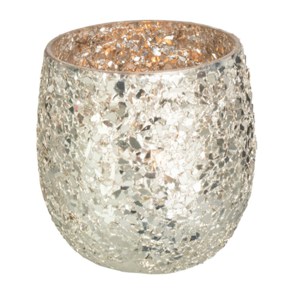 J-Line bougeoir Eclat - verre - or - small