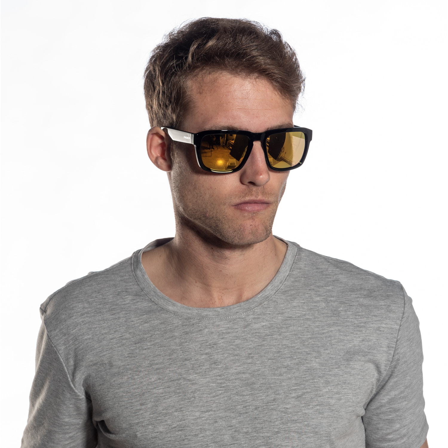 Gafas de sol PALO ALTO VERONA - Lente revo negro brillante y dorado