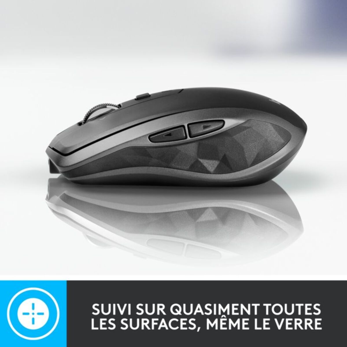 Souris sans fil rechargeable LOGITECH MX Anywhere 2S Gris pale