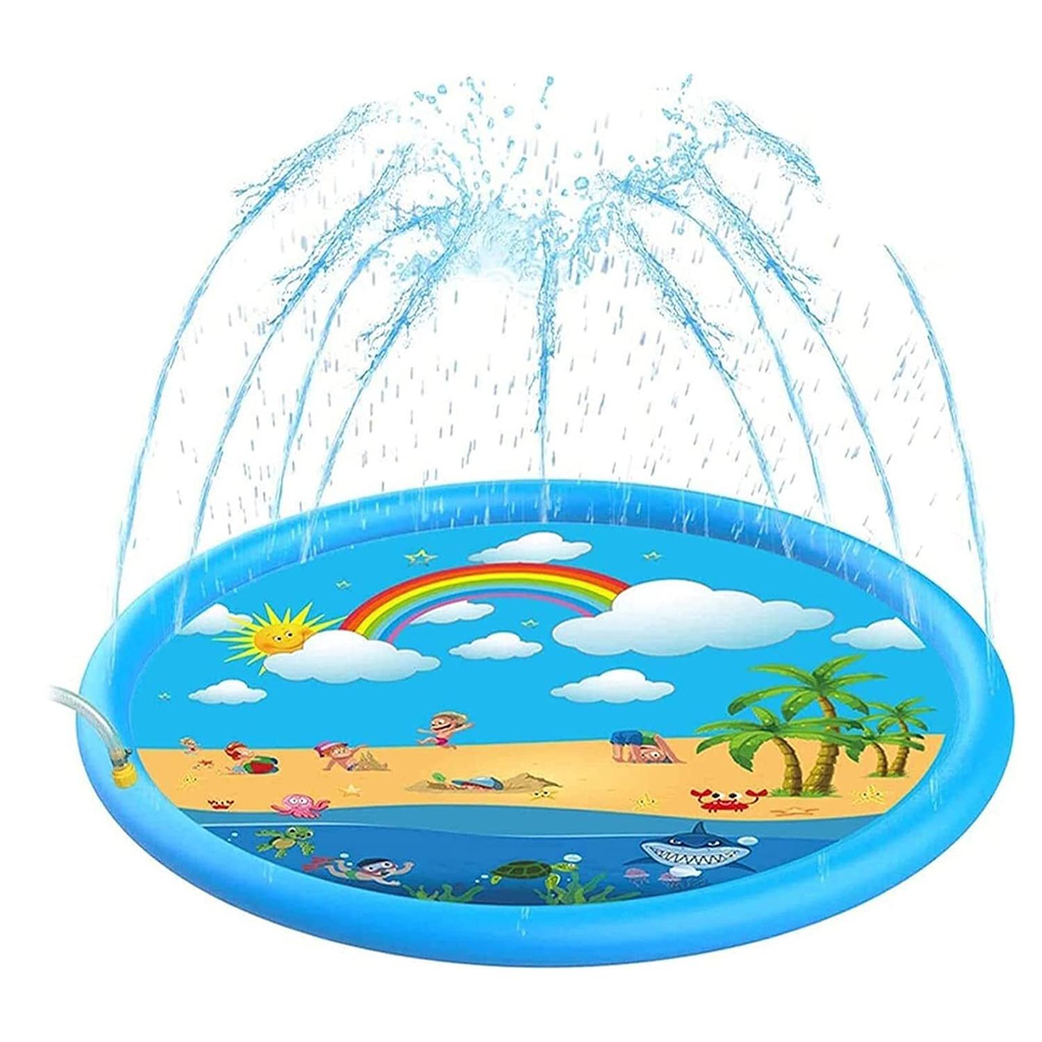 Splash Pad. Juguete inflable con aspersor de agua para jugar. 170 cm.