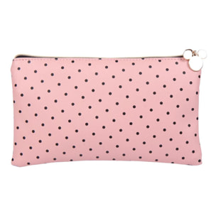 Astuccio Trousse Minnie Rosa a Pois Ecopelle Lei Disney Rosa