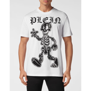 PHILIPP PLEIN T-Shirt Round Neck SKELETON