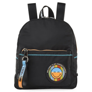 Bolso Mochila Mujer Smiley World Smiley Negro