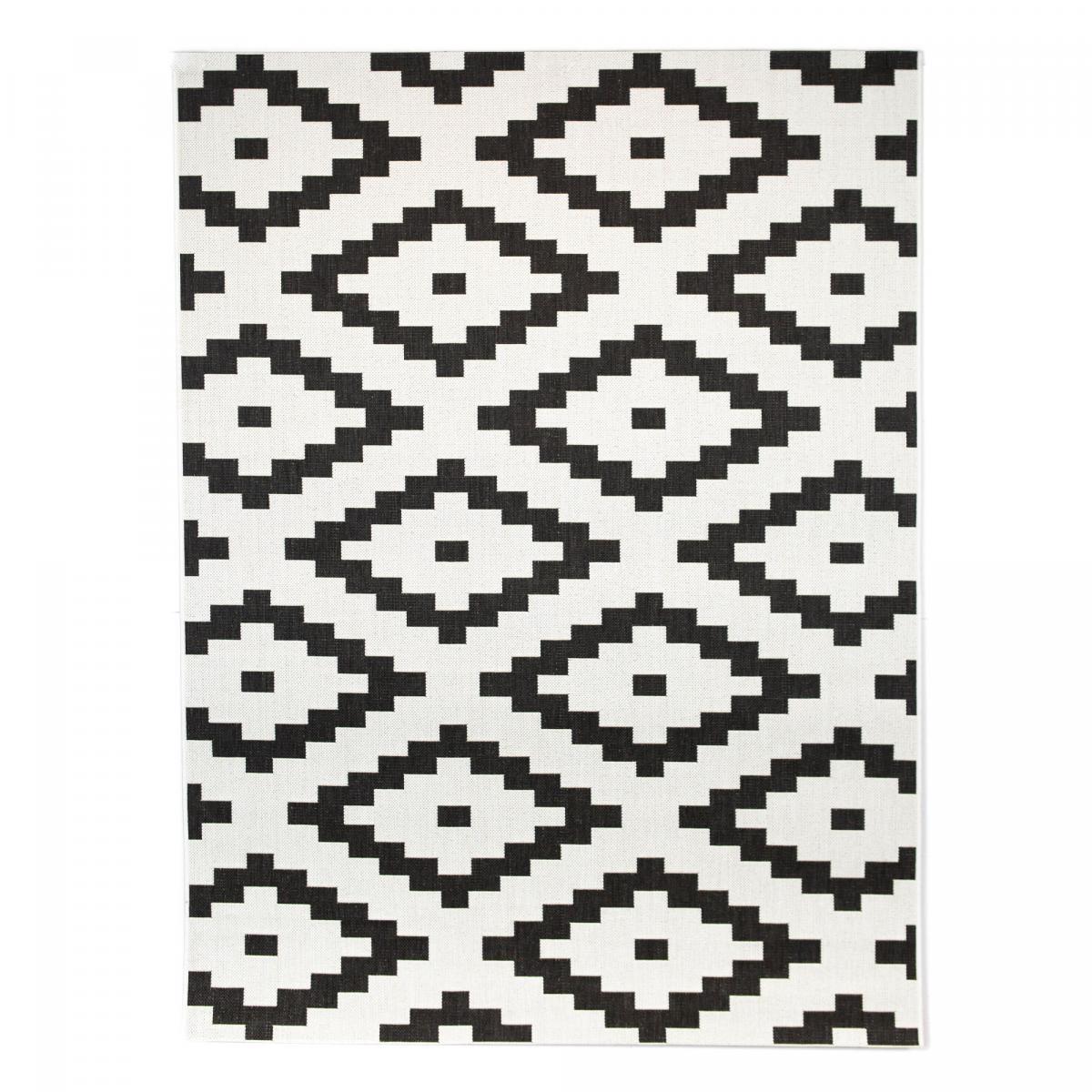 Tapis extérieur tissé kilim rectangle KEGA