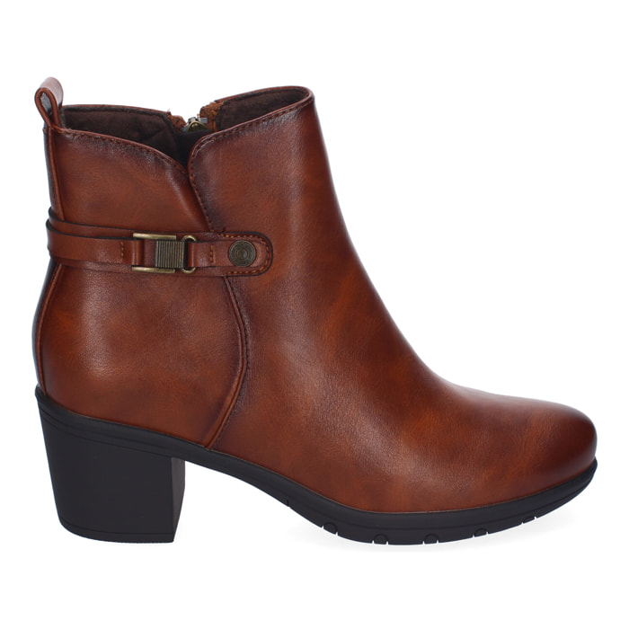 Botines de Tacón para Mujer, Comodos y Eleganes, Adorno Metalico