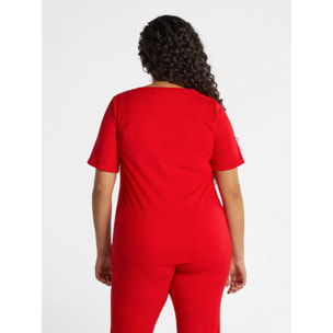 Fiorella Rubino - Camiseta con inscripción "Love" - Rojo