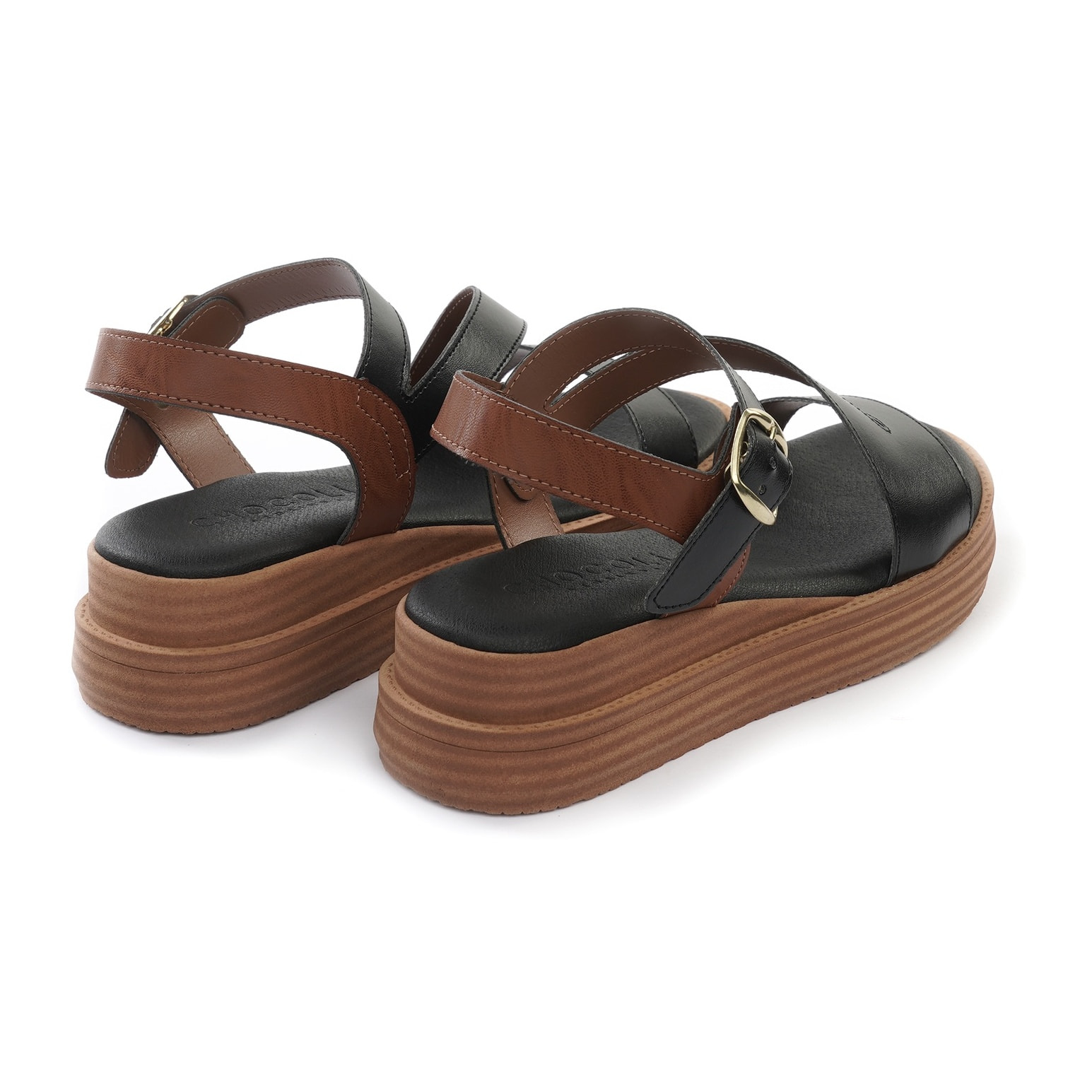 SANDALO ZEPPA FASCE Z NERO