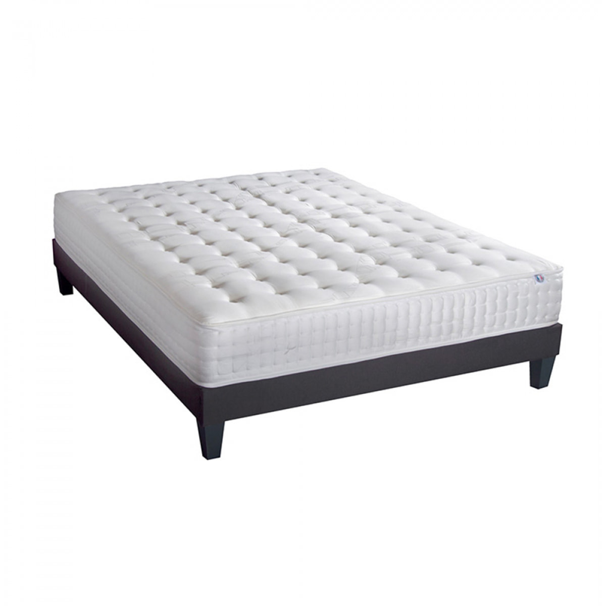 Ensemble Matelas Memoire de forme Chatelet avec sommier en bois